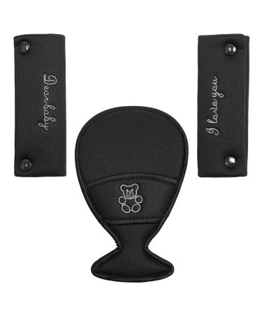 GanEn Stroller Infant car seat Harness Pads Belt Pads Shoulder Strap Comfort Cushion (Big) 3 Count (Pack of 1)