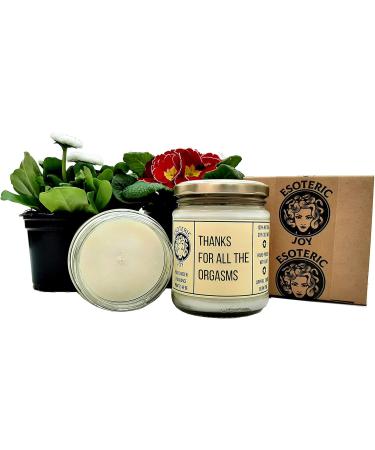 Thanks for All The Orgasms - Hand Poured Scented Candle Naughty Funny Unusual Quirky Birthday Anniversary Couples Gift for Him & Her (Chocolate Truffle & Posh Honey) - Buy Online on SooperMarket.com