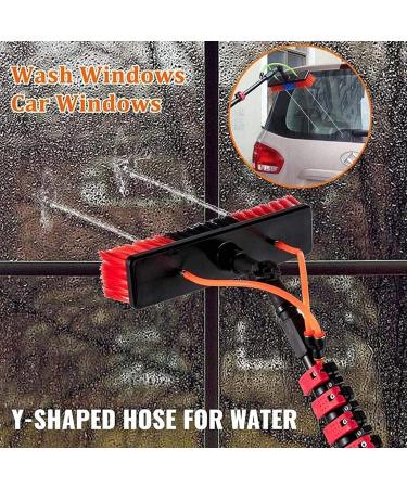 Outdoor Window Cleaning Pole Water Fed Telescopic Brush/Extendable Cleaner Conservatory Roof Suitable For Photovoltaic Panel CleaningTrucks Windows 55cm Brush Head 9M/30FT - Buy Online on SooperMarket.com