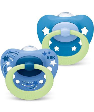 NUK Signature Night Dummy | Dummy with Light Effect | BPA-Free Silicone Blue alt.