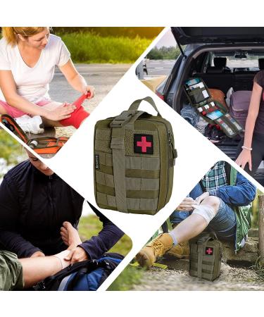 Buy Crisis First Aid Bag | Tactical EDC IFAK Pouch for Outdoor & Camping | Travel Pharmacy & Motorcycle Gear - Buy Online on SooperMarket.com