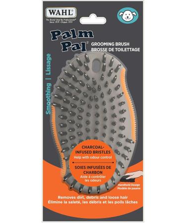 Wahl Canada Palm Pal Dog Grooming Brush Smoothing Dog Brush Dog and Puppy Brush Handheld Dog Brush Charcoal infused bristles - Model 58458 - Buy Online on SooperMarket.com