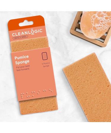 Cleanlogic Pumice Sponge Assorted Colors 6-Pack for Bath and Body - Buy Online on SooperMarket.com