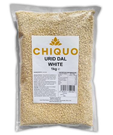 Chiquo Urid Dal White - 1kg | Split Matpe Beans | Protein Rich