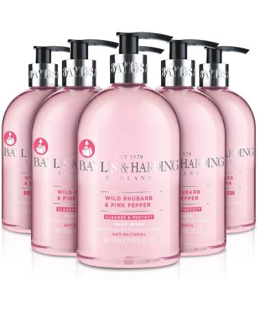 Baylis & Harding Anti-Bacterial Hand Wash Bundle - 9 x 500ml (Rhubarb & Pink Pepper, Jasmine & Apple Blossom) - Vegan Friendly - Buy Online on SooperMarket.com