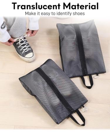 Quatish Shoe Bags for Travel - Waterproof Sneaker Bags (2 Pack) - XX-Large - Ideal for Golf Shoes - Men and Women - Zippered Dust Bags - Buy Online on SooperMarket.com