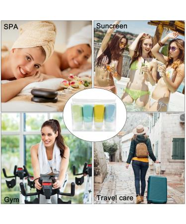 Silicone Travel Bottles Set - TSA-Approved 4 Pack for Shampoo Lotion & More - Leak-Proof Travel Accessories - Buy Online on SooperMarket.com
