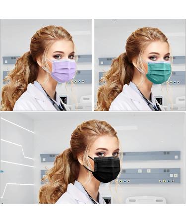 Adult 4-Ply Disposable Soft Face Mask - Breathable Safety Black Mask - Buy Online on SooperMarket.com