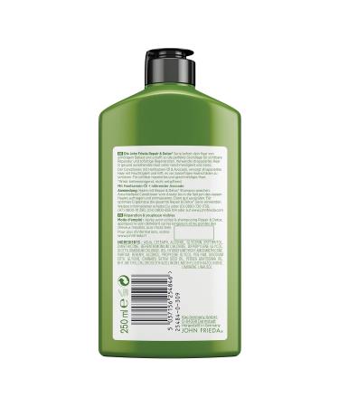 John Frieda Deep Cleanse & Repair Conditioner 250ml | Hemp Seed Oil & Avocado for Soothing Stressed Hair | International Shipping Available - Buy Online on SooperMarket.com