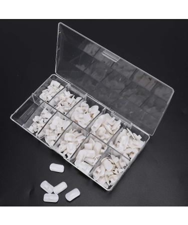 200 Pieces White Nail Tips for Practice & Training | DIY False Fake Nail Manicure Tools for Beginners - Buy Online on SooperMarket.com