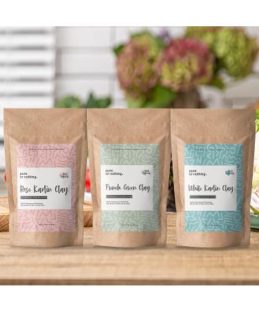 French Green Clay 16 oz | 100% Natural Montmorillonite Powder | Detoxifies Skin | Ideal for Masks & Soap Making - Buy Online on SooperMarket.com