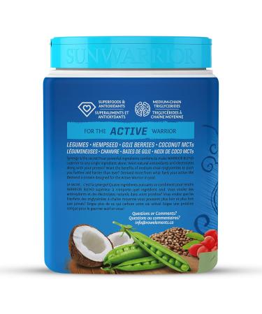 Sunwarrior - Warrior Blend Raw Plant-Based Protein Natural 375 g - Buy Online on SooperMarket.com