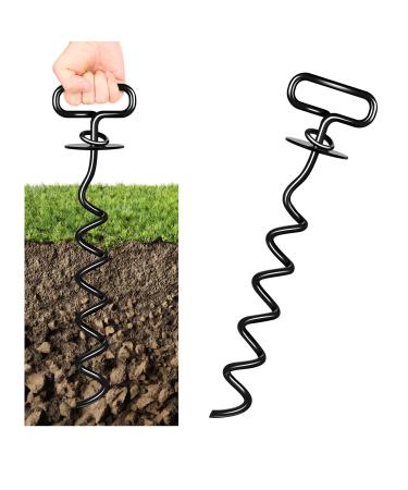 Dog Ground Anchor Heavy Duty dog Lead Stake Screw In dog ground stake for Large Dogs Dog anchor for camping Yard Beach