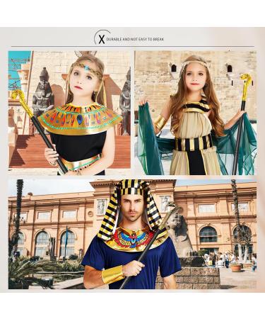 2 Pack Cobra Cane Costume Walking Cane Gold Snake Walking Stick Egyptian Cobra Staff Scepter - Buy Online on SooperMarket.com