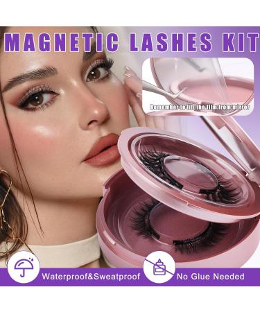 Magnetic Lashes 2 Pairs Reusable Magnetic Eyelashes with Applicator No Glue Magnetic Eye lashes Natural Look without Eyeliner Magnetic Lashes Kit(magnetic lashes-Y1+Y3) CX-Y1+Y3 - Buy Online on SooperMarket.com