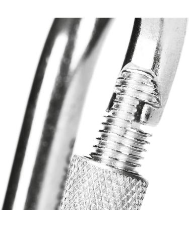 Buy Com-Four 12x Heavy-Duty Screw Carabiner Hooks - 260 kg Load Capacity - Ideal for High Stress - Set of 12 (90 x 9 mm) - International Shipping Available - Buy Online on SooperMarket.com