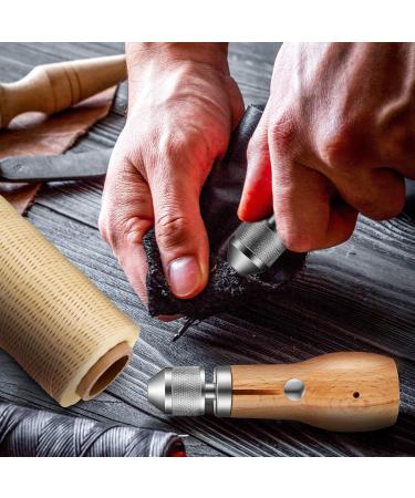 5-Piece Sewing Awl Kit with Needles and Waxed Threads for Leather Craft DIY - Buy Online on SooperMarket.com