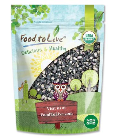 Organic Blue Corn Kernels, 3 Pounds - Non-GMO, Whole Dried Kernels, Vegan, Bulk. Cereal Grain. Good Source of Vitamin B6, Phosphorus. Great for Grinding. Perfect for Stews, Casseroles, Soups