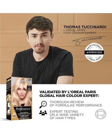L'Oreal Paris Preference 9.1 Oslo Long Lasting Luminous Hair Dye - Permanent Colour - Buy Online on SooperMarket.com