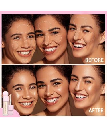 White Liquid Highlighter Shimmer Face Oil Glitter Makeup - Long Lasting Pigmented Formula for Face, Eyes, and Body - Buy Online on SooperMarket.com