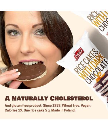 LIEBERS Dark Chocolate Rice Cakes - Kosher Certified, Dairy Free, Gluten Free Snack - Pack of 3 - Buy Online on SooperMarket.com