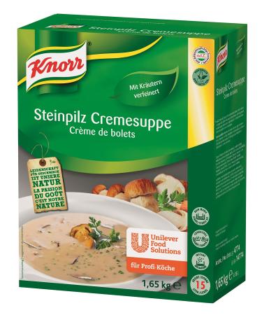 Knorr stone mushroom cream soup dry mix (natural mushroom taste with herbs) 1 -pack (1 x 1.65kg) stone mushroom cream soup 1.65 kg (1 Pack)