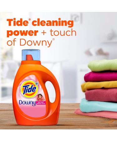 Tide Liquid Laundry Detergent with Touch of Downy - April Fresh Scent 74 Loads (105 fl oz) | International Shipping Available - Buy Online on SooperMarket.com