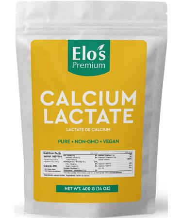 Calcium Lactate (400g) by Elo's Premium| 100% Food Grade Calcium Lactate