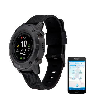 MEDION S2400 GPS sports watch (1.3 inch color display heart rate monitor multi-sport modes dust and water protection IP68)
