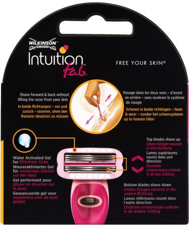 Wilkinson Sword Intuition FAB Women's Razor Blade Refills - Pack of 3 Blades - Buy Online on SooperMarket.com