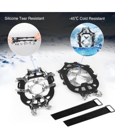Bluever Ice Klampen Crampons - 32 Stainless Steel Spikes for Mountain Shoes | Ideal for Hiking Trekking Climbing & Winter Activities | XL Size Available - Buy Online on SooperMarket.com