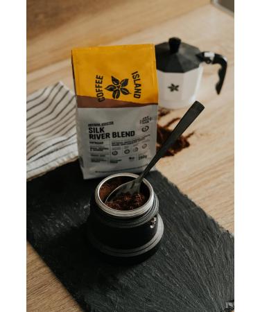 Coffee Island Espresso Silk River Blend with Medium-Dark Roasting Prepacked (Ground) 250g - Buy Online on SooperMarket.com