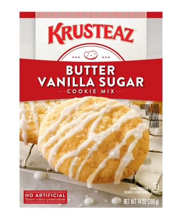 Krusteaz Cookie Mix, Butter Vanilla Sugar Cookie Mix, 14-Ounce Box (Pack of 4) Butter Vanilla 14.0 Ounce (Pack of 4)