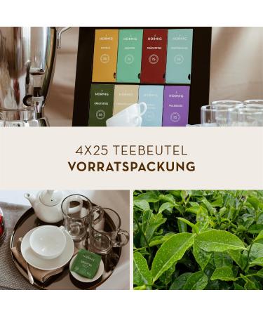 J. Hornig Chamomile Tea - Natural Flavorless Mild Taste | 4x25 Bags (100 Tea Bags) - International Shipping Available - Buy Online on SooperMarket.com