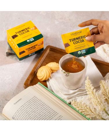 Organic Turmeric + Cocoa Instant Elixir Mix | Stress Relief Superfood | 10 Servings | Low Calorie & Preservative-Free - Buy Online on SooperMarket.com