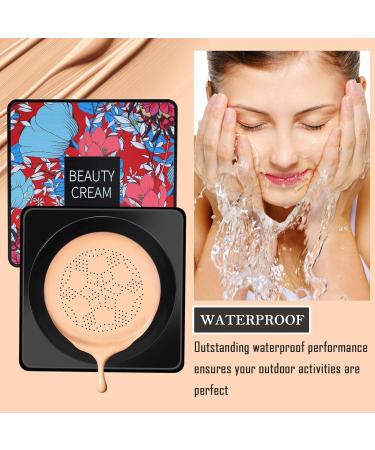 Lovelycat Mushroom Head Air Cushion BB Cream Even Skin Tone Makeup Base PrimerConcealer Lasting Nude Makeup Moisturizing Brightening Pigment CC Liquid Foundation (C-lvory) - Buy Online on SooperMarket.com