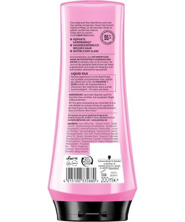 Gliss Flushing Liquid Silk 200ml - Nourishing Rinse for Shiny Supple Hair | Repair Brittle Hair - Buy Online on SooperMarket.com