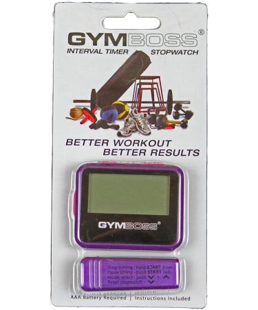 Gymboss Interval Timer and Stopwatch - Violet / Pink Metallic Gloss - Buy Online on SooperMarket.com