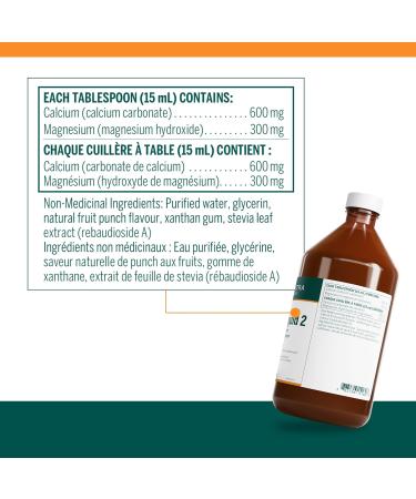 Genestra Brands - Cal Mag Liquid 2-450 ml Liquid - Natural Fruit Punch Flavour - Buy Online on SooperMarket.com