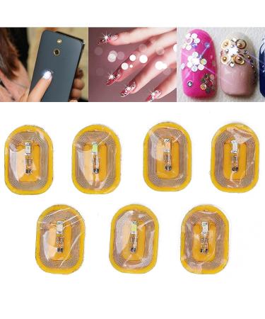 7pcs NFC Lighting Nail Art Decoration Stickers - Self Adhesive Intelligent DIY Nail Decor for Home and Salon - Buy Online on SooperMarket.com