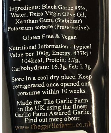Black Garlic Paste 100g - Premium Garlic Puree for Gourmet Cooking - Buy Online on SooperMarket.com