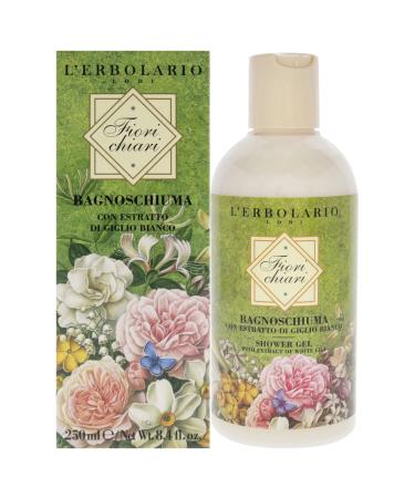 L'Erbolario Fiorichiari Shower Gel - Body Wash Gently Caresses and Cleanses Your Skin - Perfumed and Relaxing Body Foam - Scented Shower Gel - Refreshing and Invigorating Bath Gel - 8.4 oz