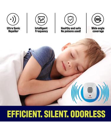 Bell + Howell Ultrasonic Pest Repeller Home Kit (Pack of 4) - Pest Repellent for Home, Bedroom, Office, Kitchen, Warehouse, Hotel - Safe for Humans and Pets - Buy Online on SooperMarket.com