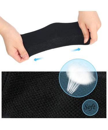 Soft Gel Heel Socks for Dry Hard Cracked Skin - Moisturizing Day/Night Care - 3 Pairs (Black) | Ventilated Open Toe Design - Buy Online on SooperMarket.com