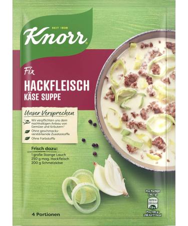 Buy KNORR Film Mission Hock Meia Cheese Soup - Delicious & Additive-Free (58g 2-Pack) - International Shipping Available - Buy Online on SooperMarket.com
