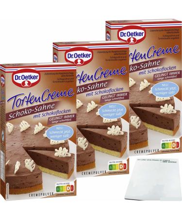 Dr. Oetker Cake Cream Chocolate Cream 3-pack (3x150g pack) + usy block