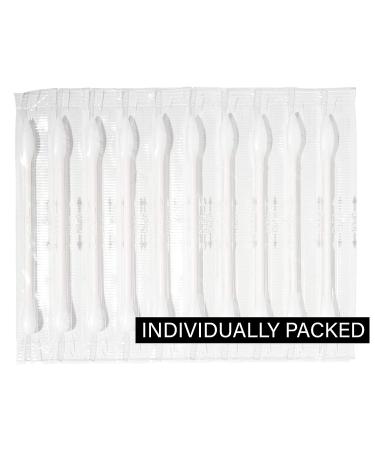 180 Count Pointed Q Tips Qtip Bleeker and R Individually Wrapped Cotton Swabs - Chlorine & Oil Free - Recyclable & Biodegradable - Travel Makeup - Buy Online on SooperMarket.com