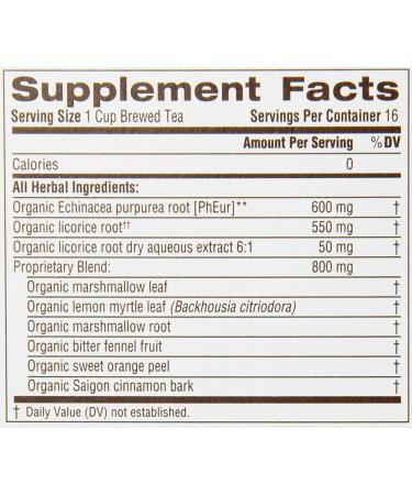 Traditional Medicinals Organic Throat Coat Lemon Echinacea Tea 16 Count (Pack of 6) - Soothing Tea for Seasonal Wellness - Buy Online on SooperMarket.com