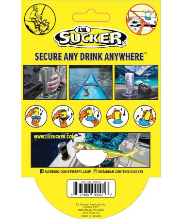 Lil Sucker Slogan Suction Rings Coaster Holders 2 Pack - Secure Drink Coasters for Tables - Buy Online on SooperMarket.com