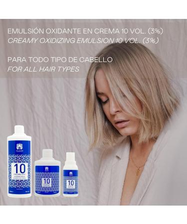 Valquer Oxygenated Stabilized Cream 10 Volume (3%) - Permanent Hair Colour - Professional Hairdressing Use - Vegan Emulation - 500ml - Buy Online on SooperMarket.com